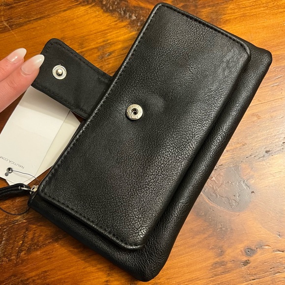 NWT Nautica RFID Black Women’s Wallet Clutch Organizer - Picture 6 of 8